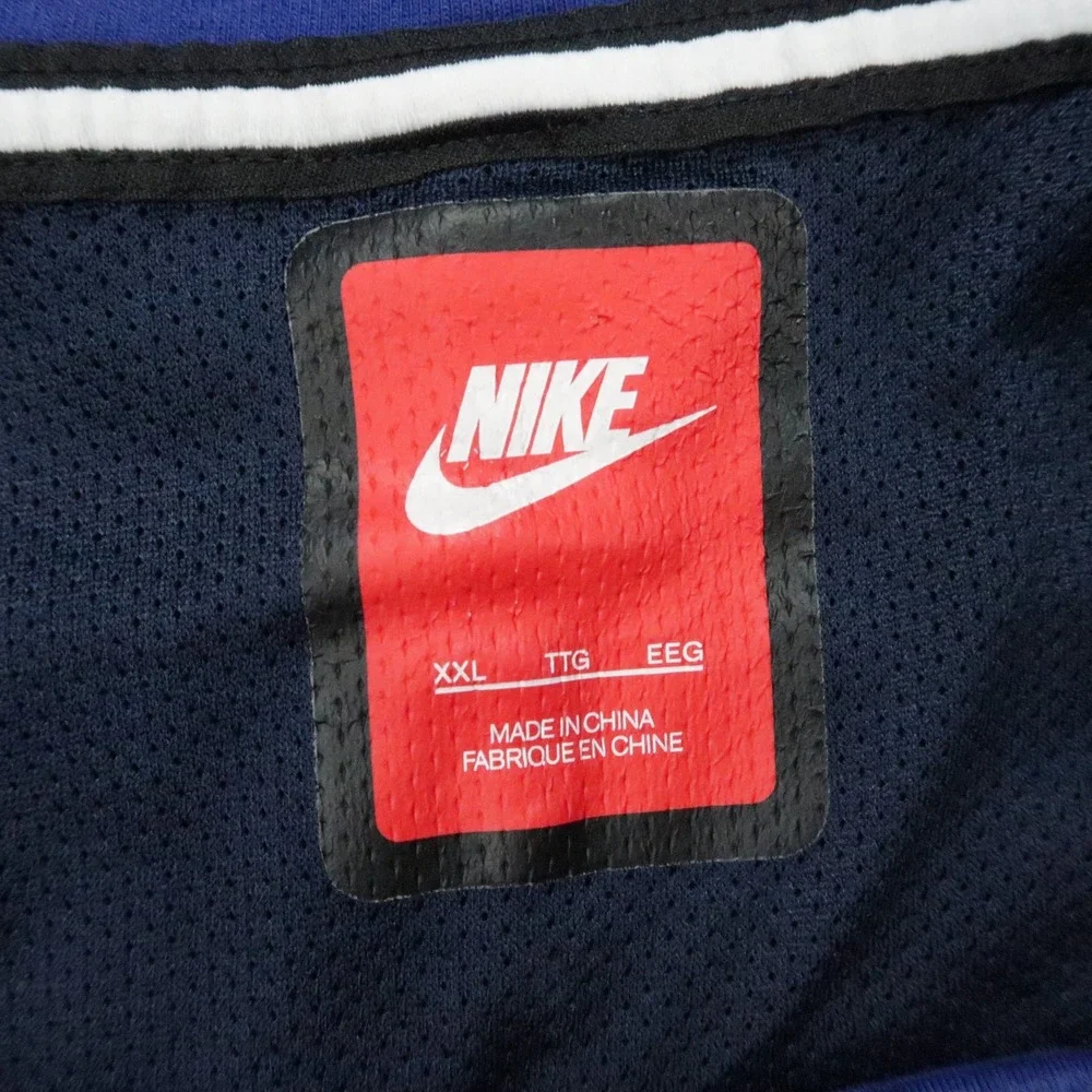 Nike Hoodie Mens XXL Blue Tech Windrunner Full Zip Pockets Athletic 2XL *